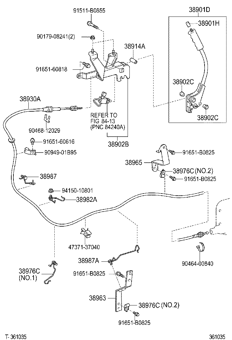  DYNA TOYOACE |  POWER TAKE OFF LEVER LINK