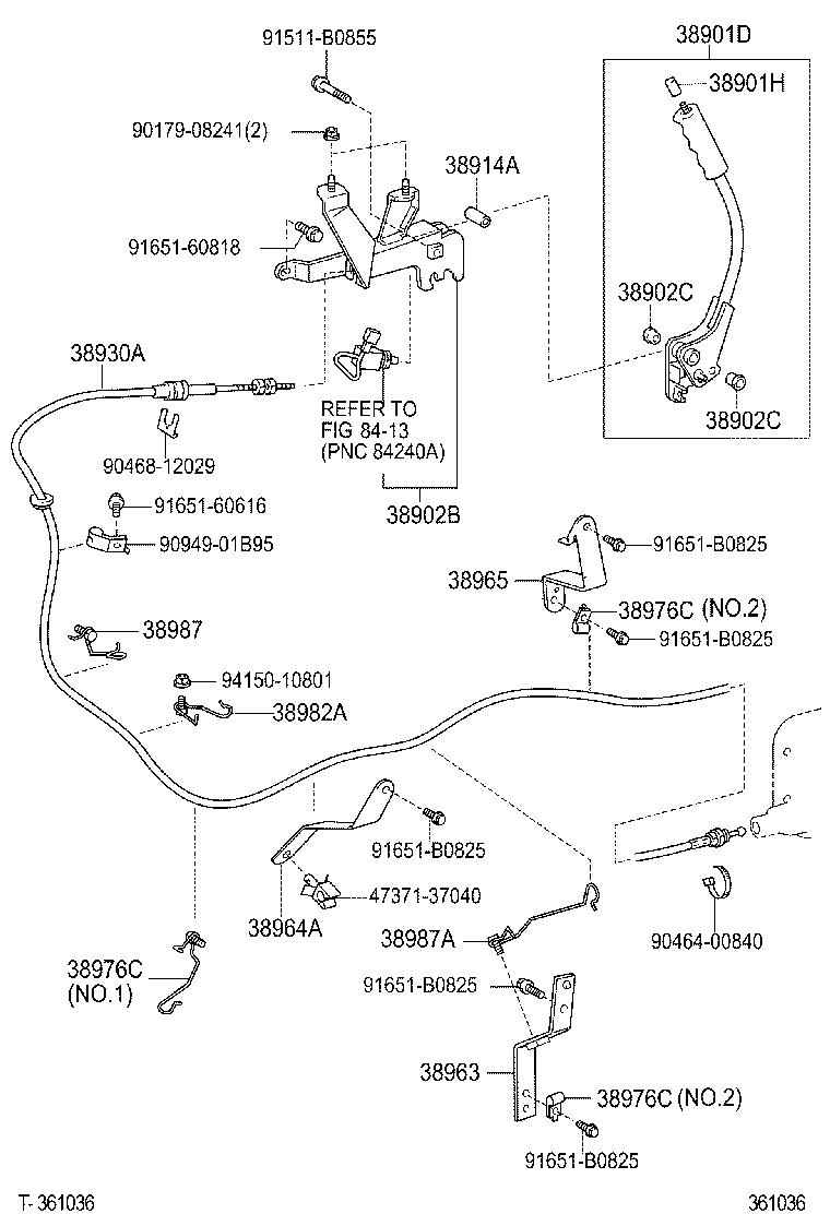 DYNA TOYOACE |  POWER TAKE OFF LEVER LINK
