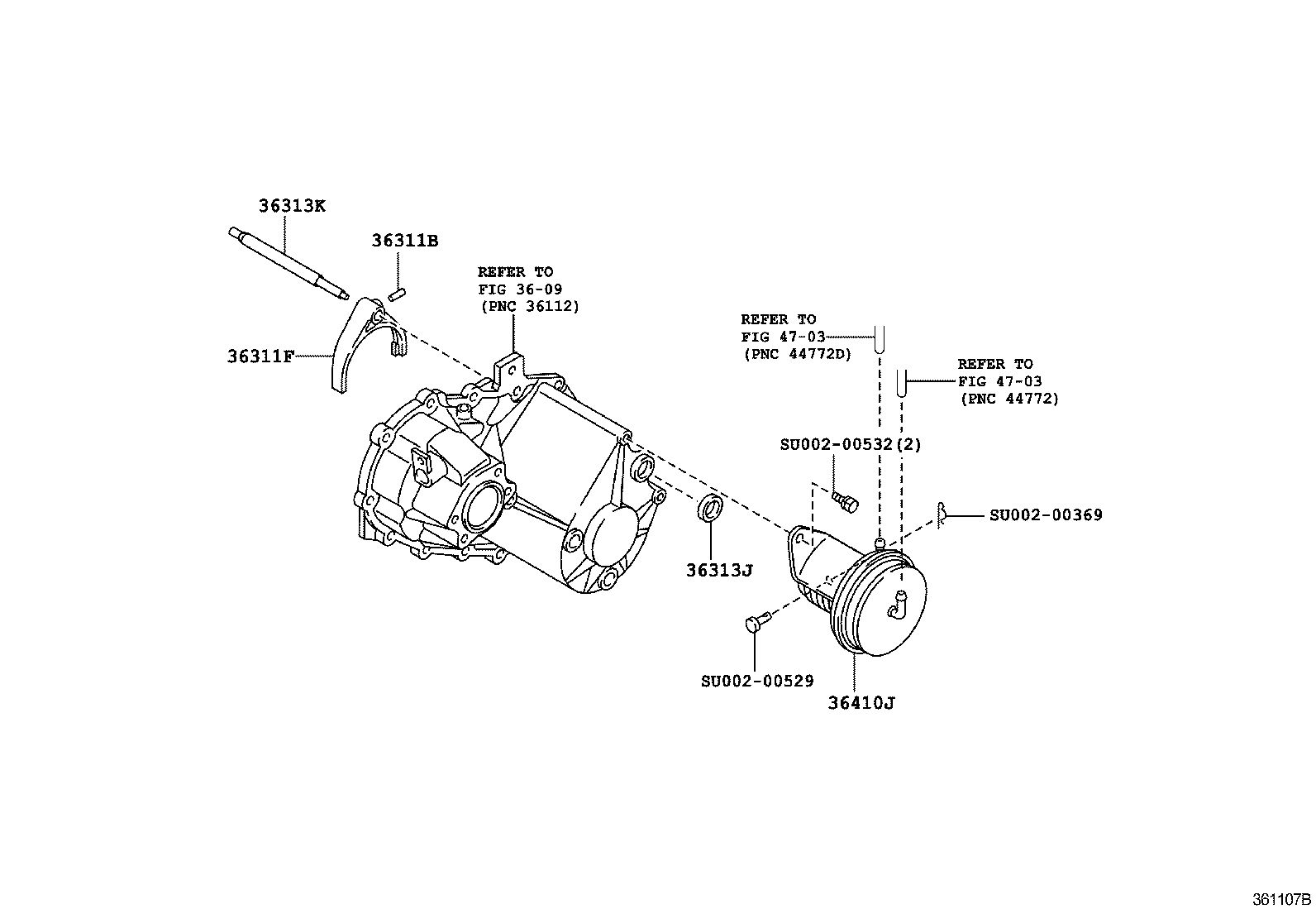  DYNA TOYOACE |  TRANSFER LEVER SHIFT ROD