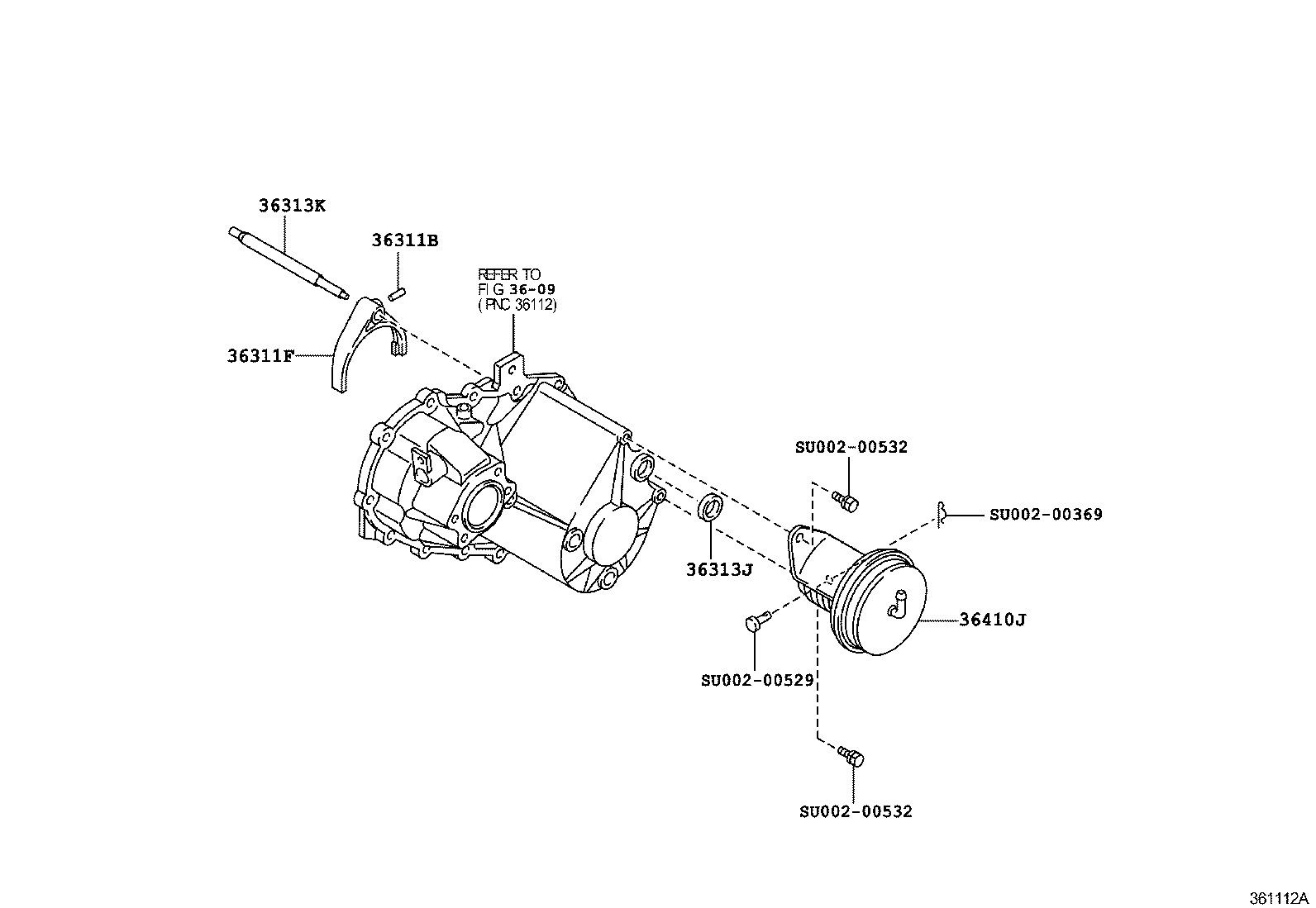  DYNA TOYOACE |  TRANSFER LEVER SHIFT ROD