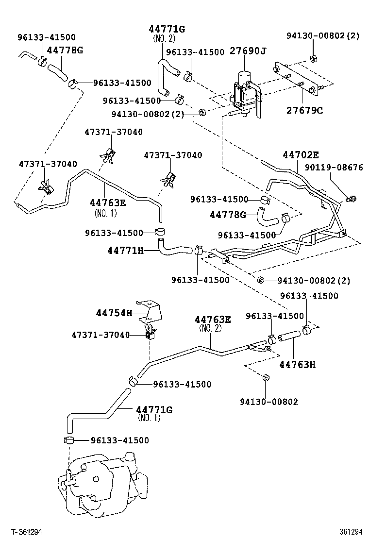  DYNA TOYOACE |  POWER TAKE OFF CASE GEAR