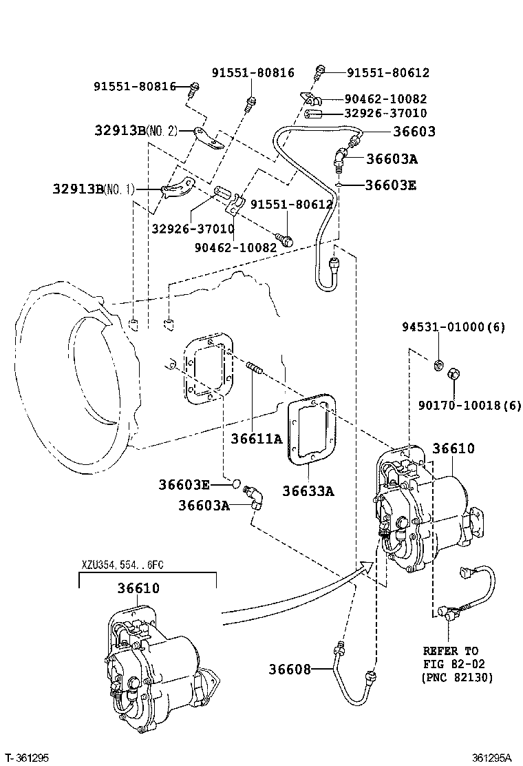  DYNA TOYOACE |  POWER TAKE OFF CASE GEAR