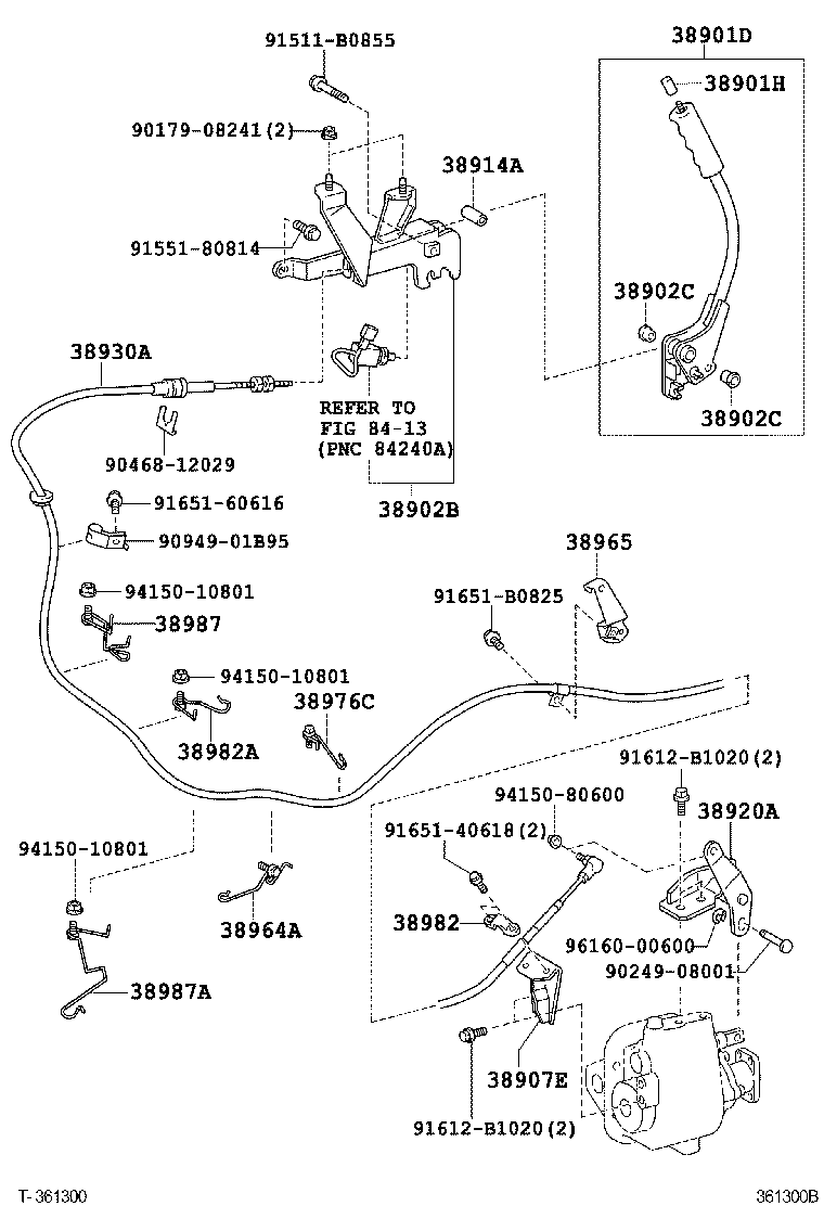  DYNA TOYOACE |  POWER TAKE OFF LEVER LINK