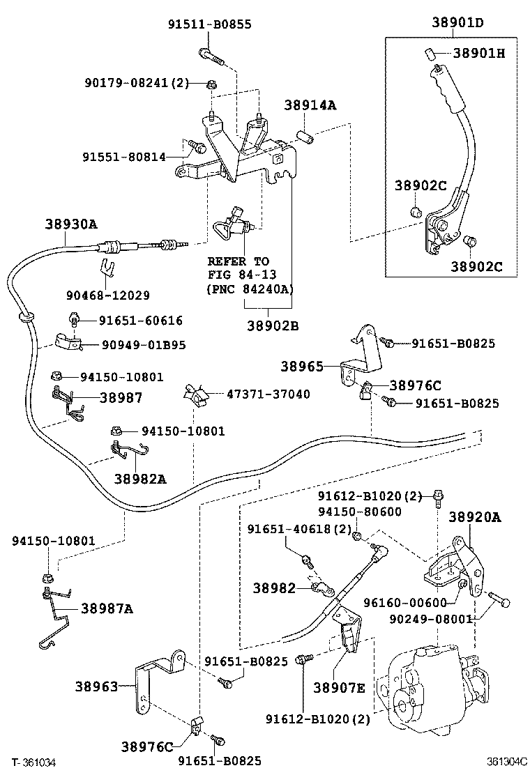  DYNA TOYOACE |  POWER TAKE OFF LEVER LINK