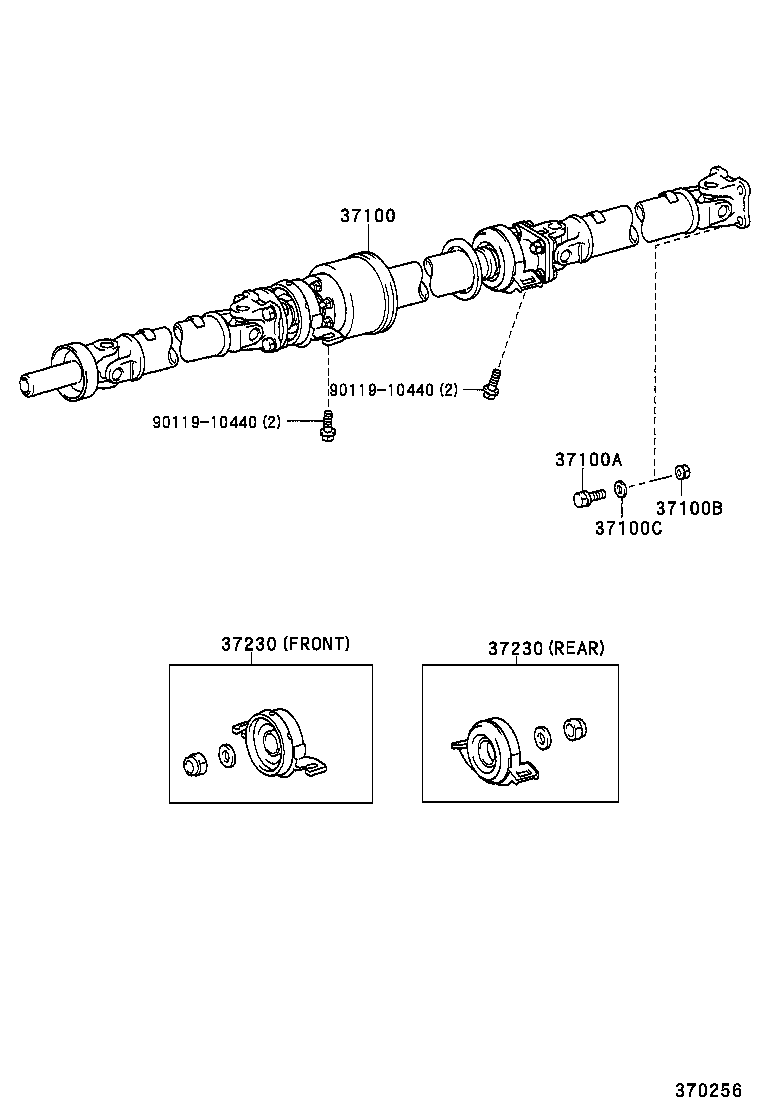  IST |  PROPELLER SHAFT UNIVERSAL JOINT