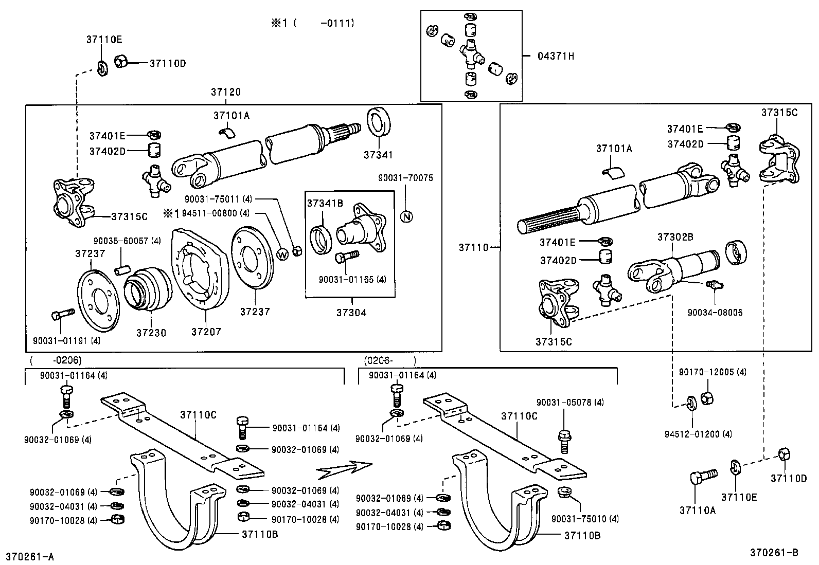  DYNA TOYOACE |  PROPELLER SHAFT UNIVERSAL JOINT