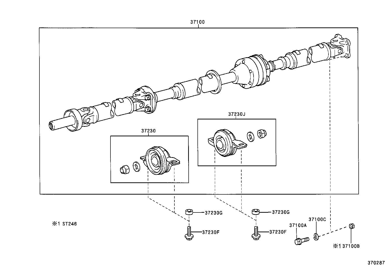  CALDINA |  PROPELLER SHAFT UNIVERSAL JOINT