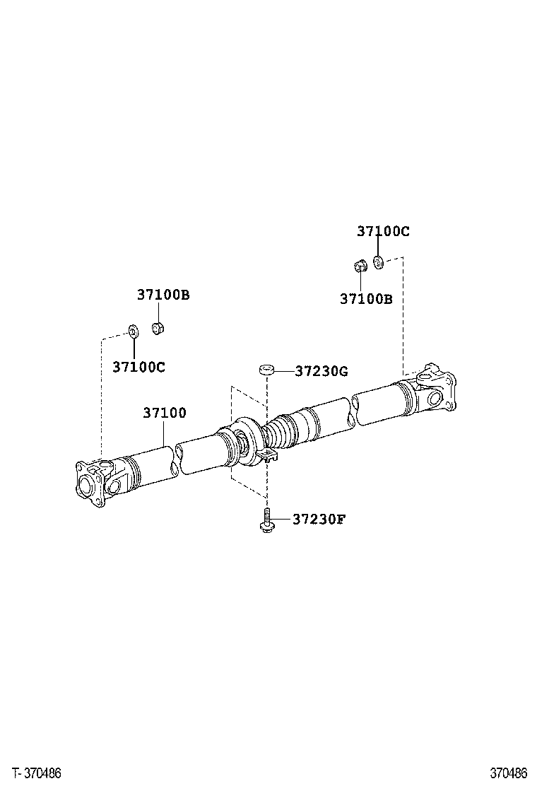  VITZ |  PROPELLER SHAFT UNIVERSAL JOINT