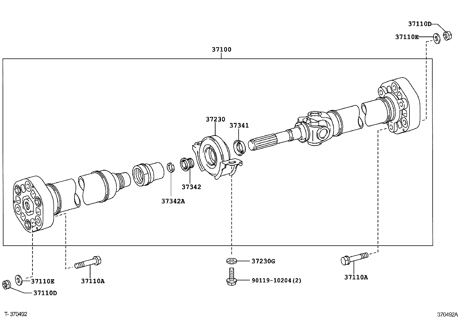  CENTURY |  PROPELLER SHAFT UNIVERSAL JOINT