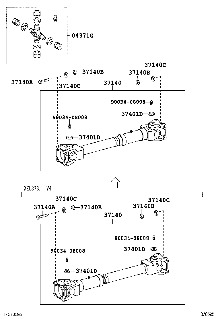  DYNA TOYOACE |  PROPELLER SHAFT UNIVERSAL JOINT