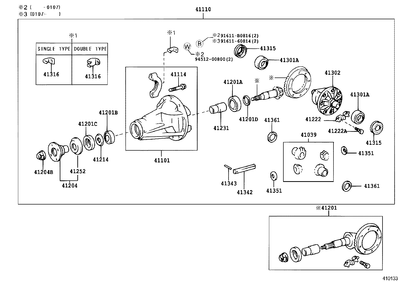  LITE TOWNACE NOAH V |  REAR AXLE HOUSING DIFFERENTIAL