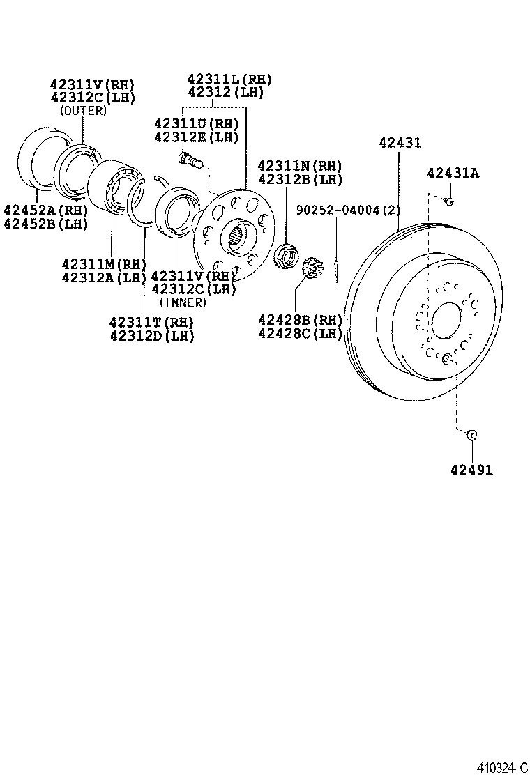  CENTURY |  REAR AXLE SHAFT HUB