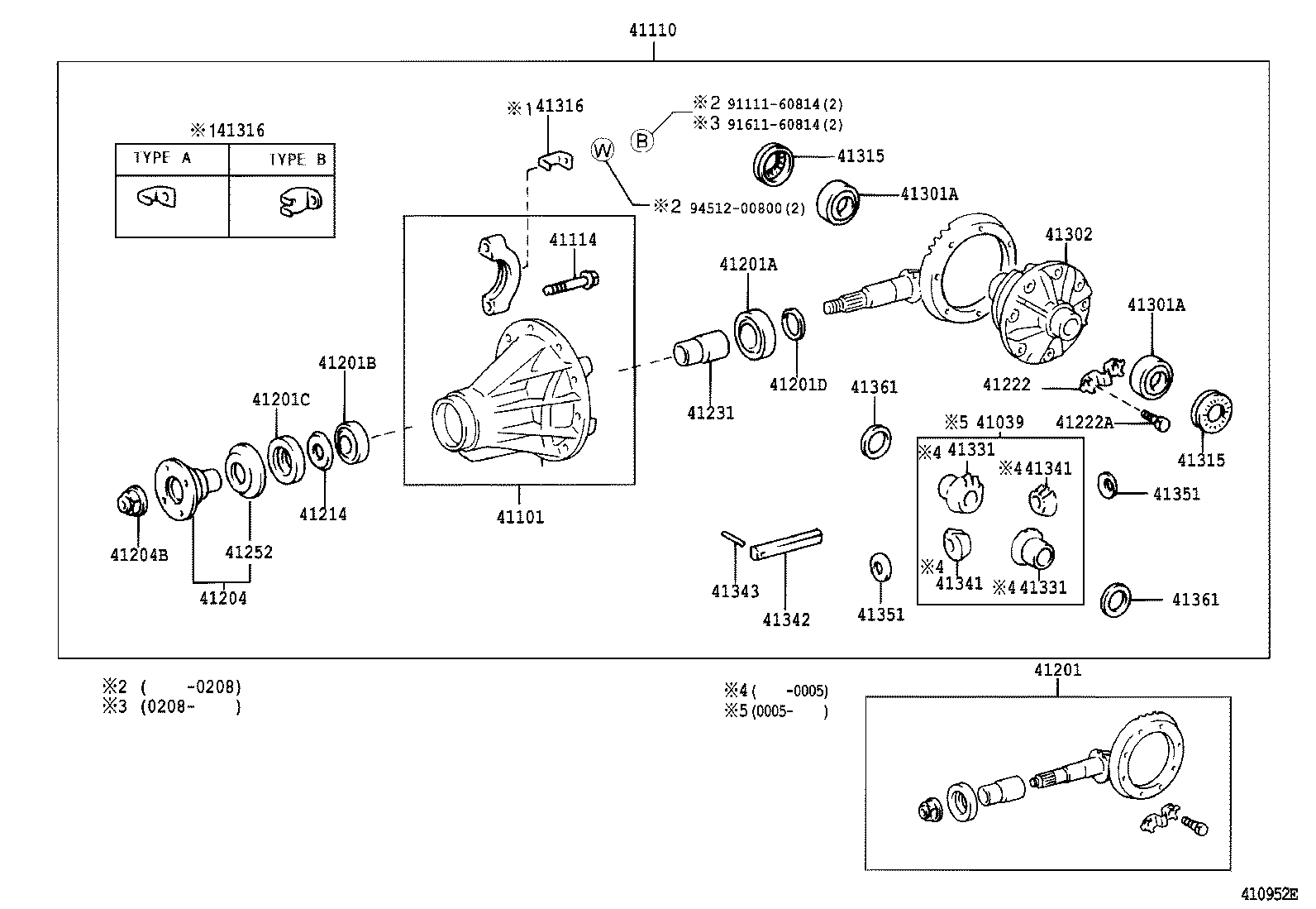  LITE TOWNACE |  REAR AXLE HOUSING DIFFERENTIAL