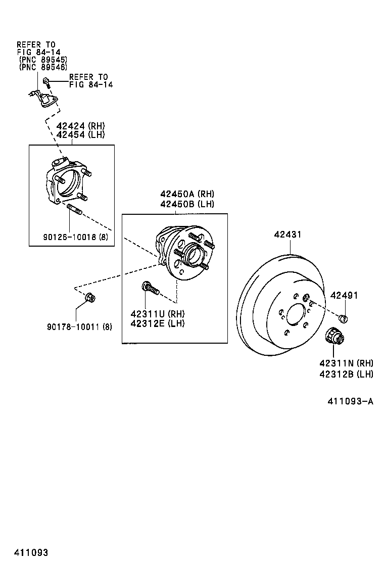  ALPHARD G V |  REAR AXLE SHAFT HUB