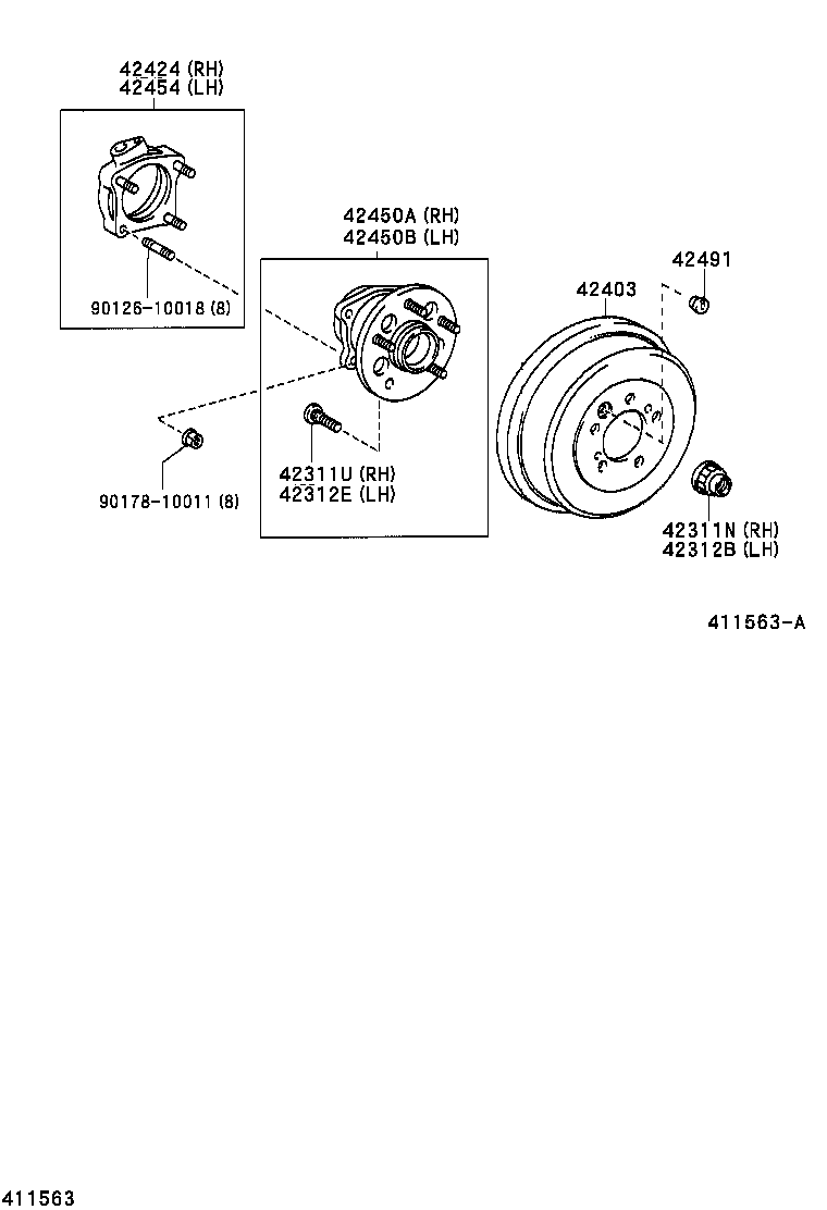  NOAH VOXY |  REAR AXLE SHAFT HUB