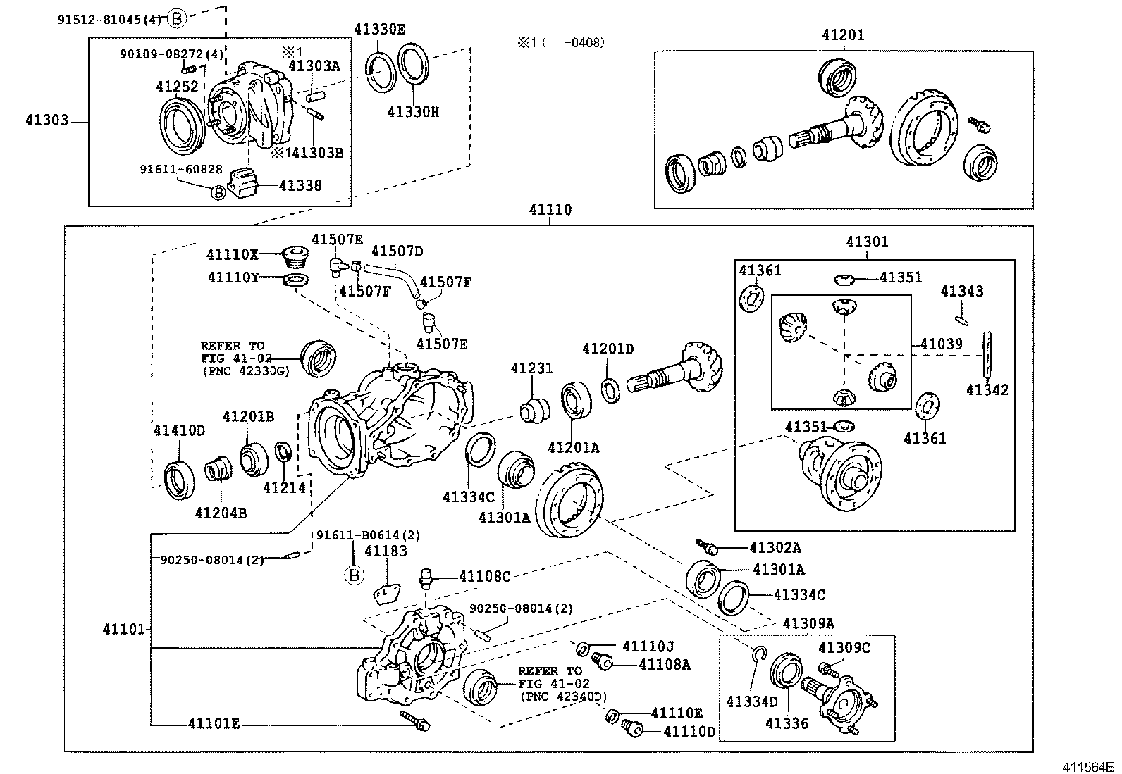  NOAH VOXY |  REAR AXLE HOUSING DIFFERENTIAL
