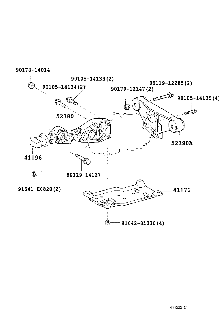  NOAH VOXY |  REAR AXLE HOUSING DIFFERENTIAL