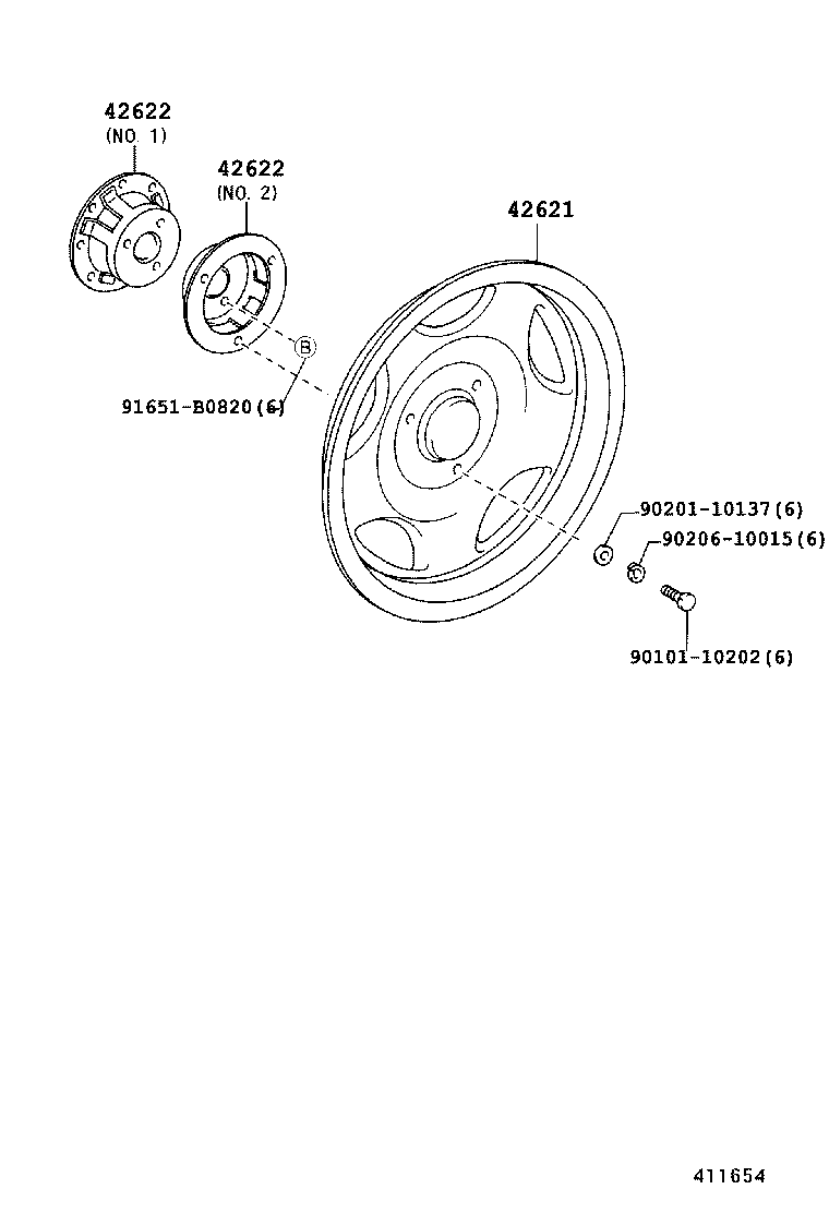  DYNA TOYOACE |  DISC WHEEL WHEEL CAP