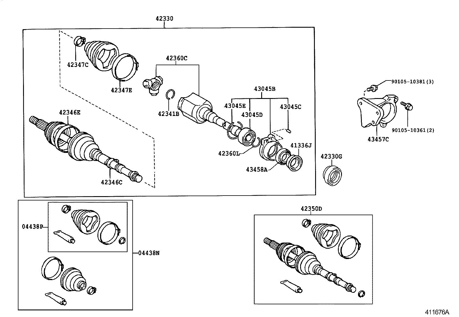  MR S |  REAR AXLE SHAFT HUB