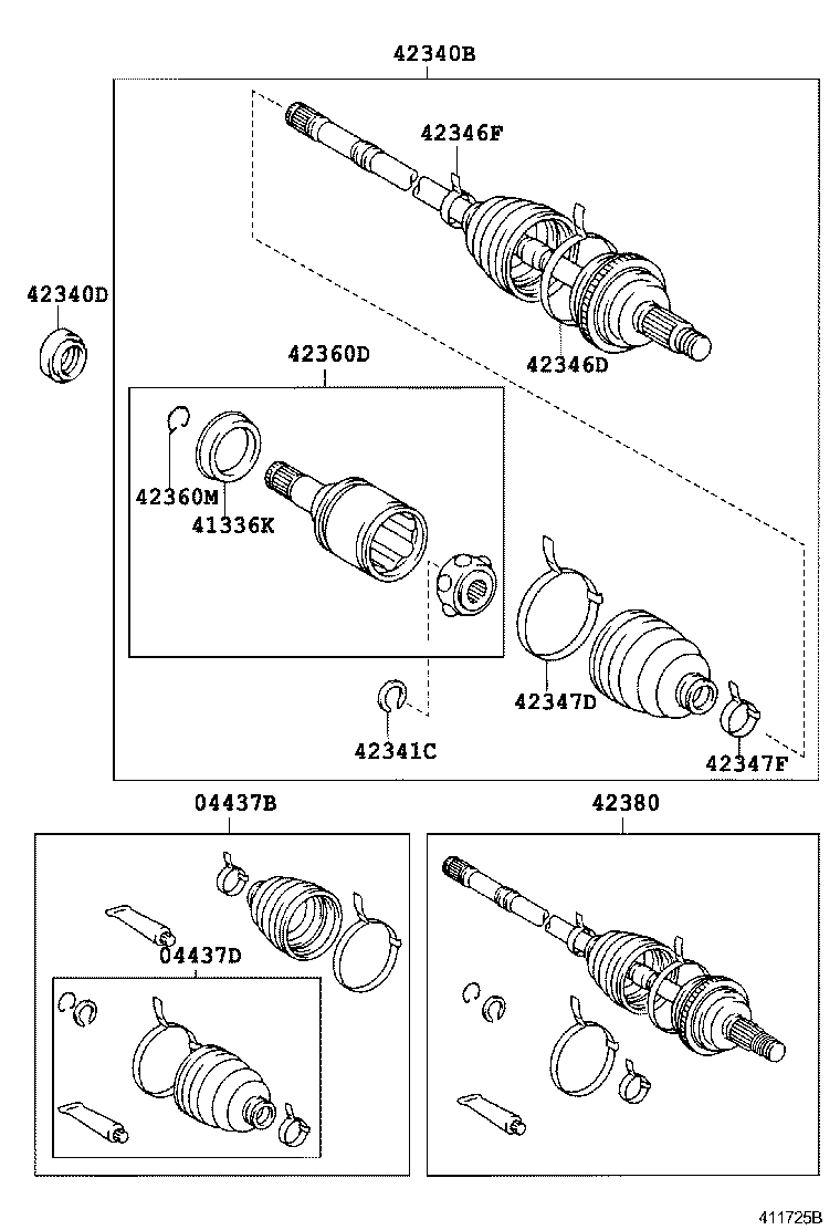  WISH |  REAR AXLE SHAFT HUB