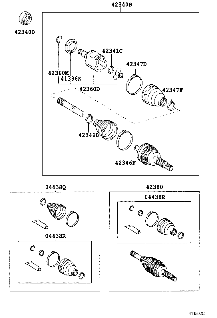  HARRIER |  REAR AXLE SHAFT HUB