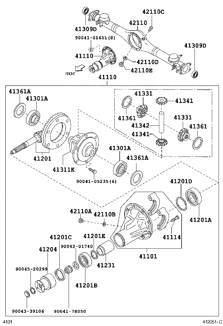  PASSO |  REAR AXLE HOUSING DIFFERENTIAL