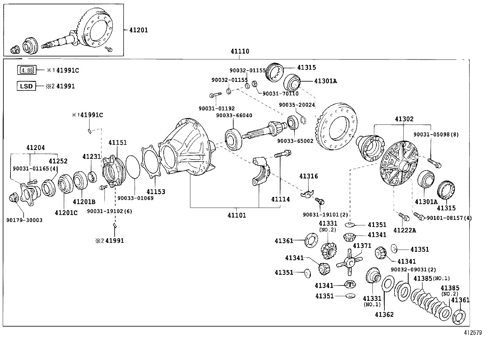  DYNA TOYOACE HV |  REAR AXLE HOUSING DIFFERENTIAL