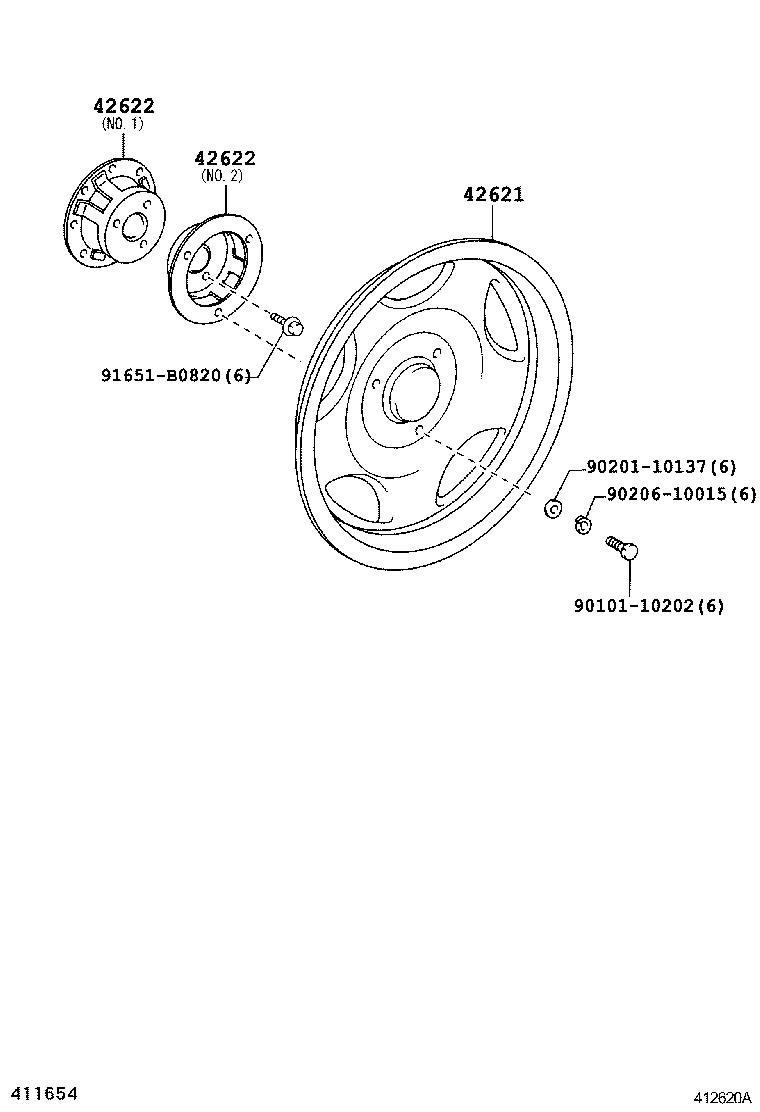  DYNA TOYOACE |  DISC WHEEL WHEEL CAP