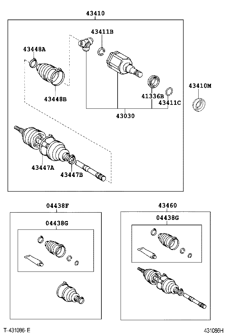  HILUX SURF |  FRONT DRIVE SHAFT