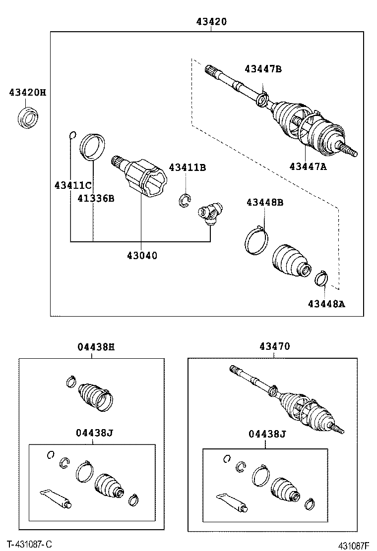  HILUX SURF |  FRONT DRIVE SHAFT