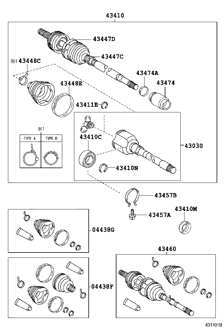  CALDINA |  FRONT DRIVE SHAFT
