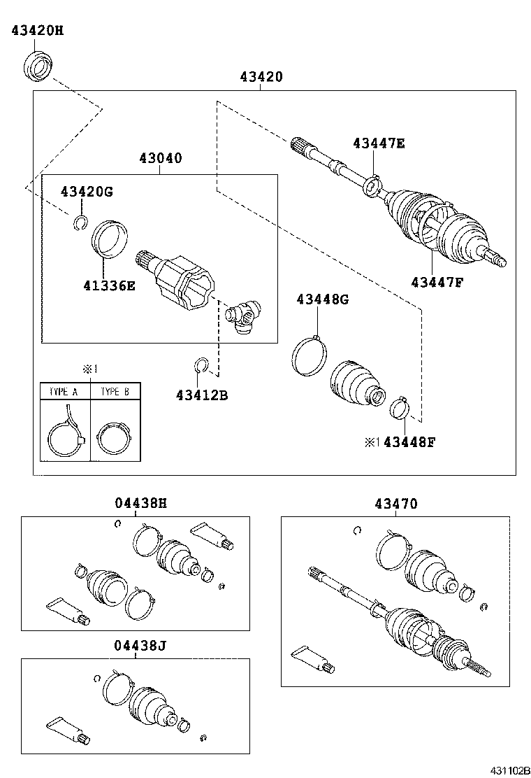  CALDINA |  FRONT DRIVE SHAFT