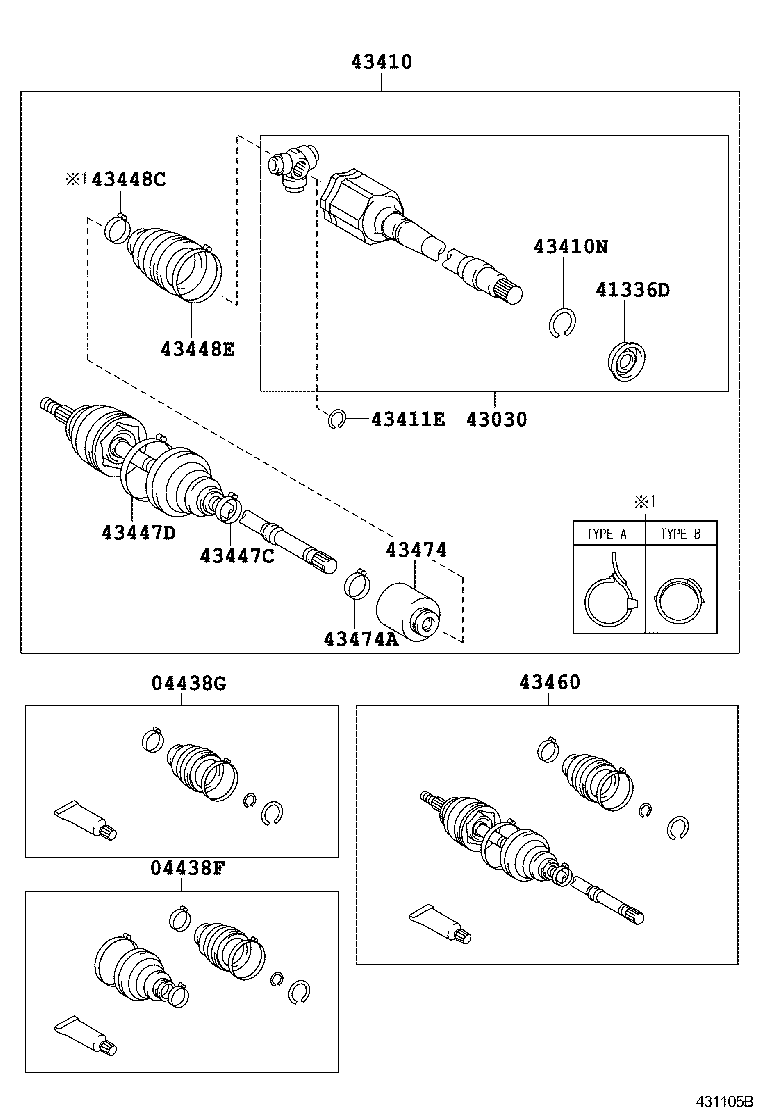  CALDINA |  FRONT DRIVE SHAFT