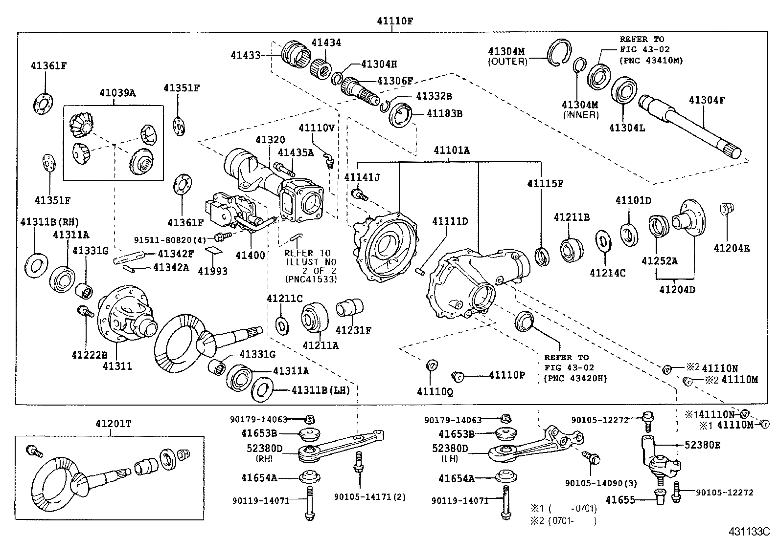  HILUX SURF |  FRONT AXLE HOUSING DIFFERENTIAL