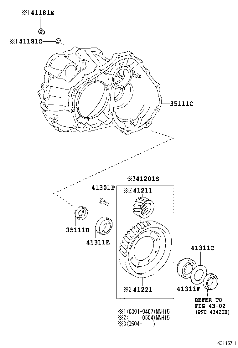ALPHARD G V | FRONT AXLE HOUSING DIFFERENTIAL