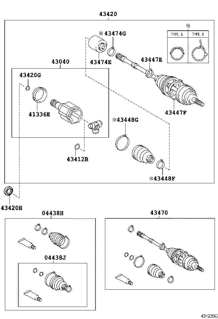  ALPHARD HV |  FRONT DRIVE SHAFT