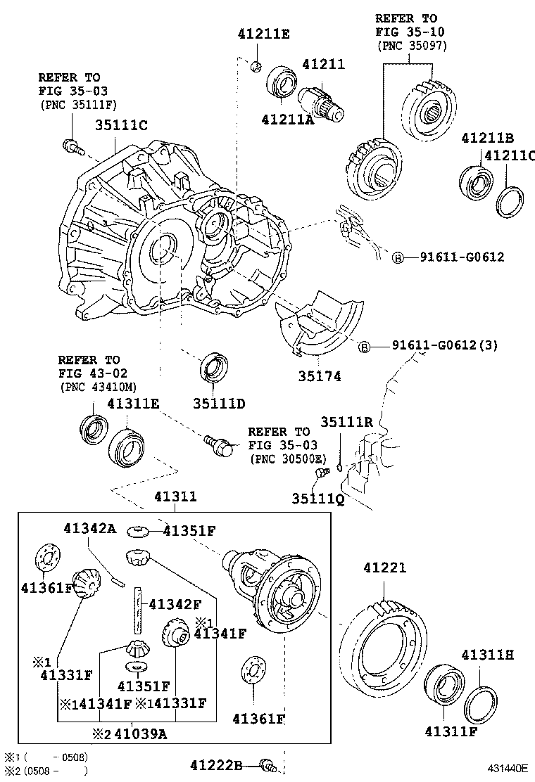  PORTE |  FRONT AXLE HOUSING DIFFERENTIAL