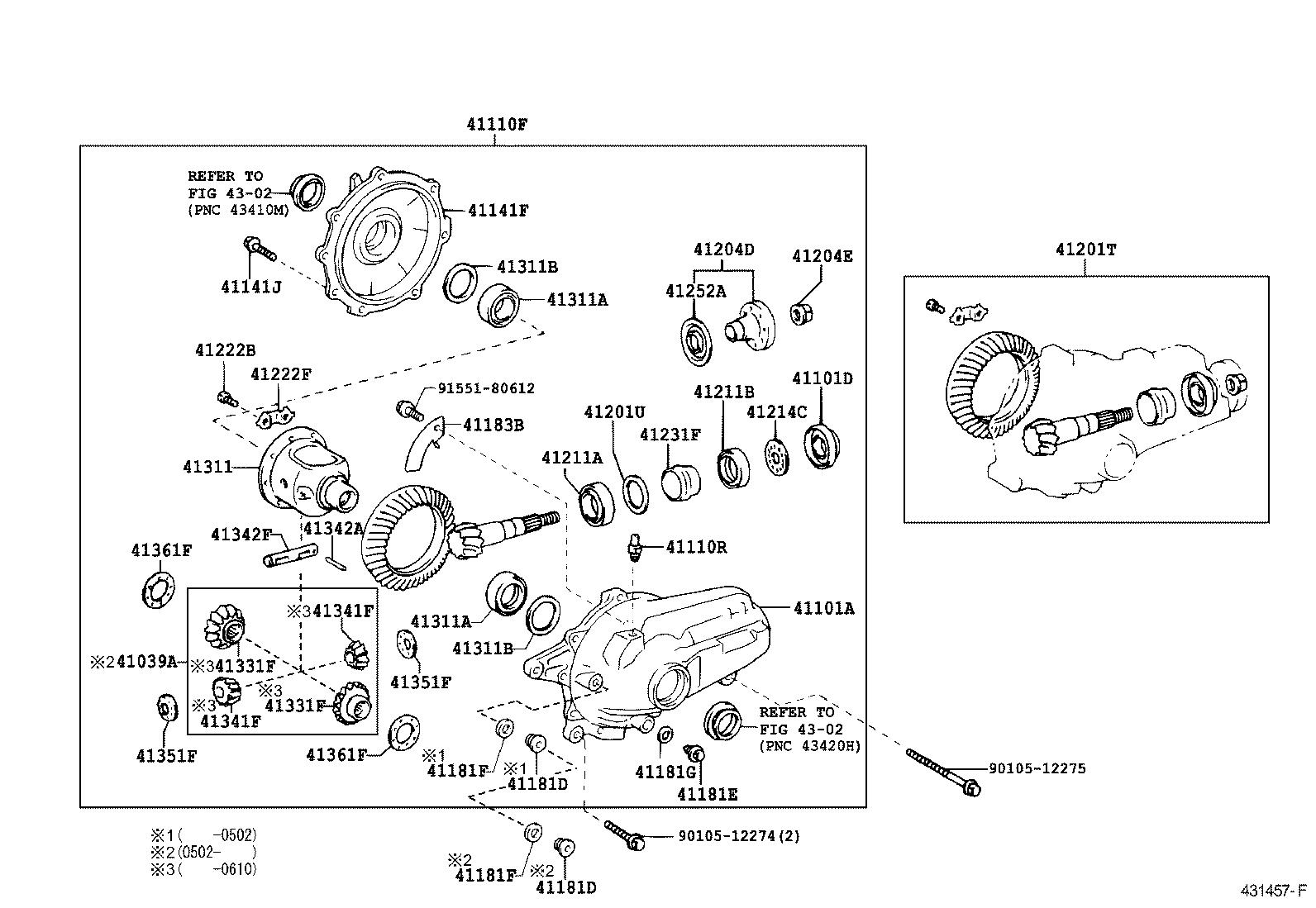  MARK X |  FRONT AXLE HOUSING DIFFERENTIAL
