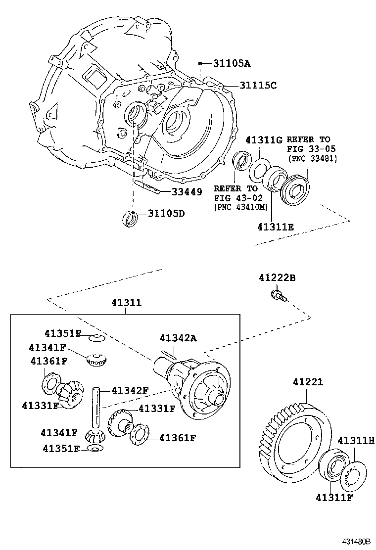  VITZ |  FRONT AXLE HOUSING DIFFERENTIAL