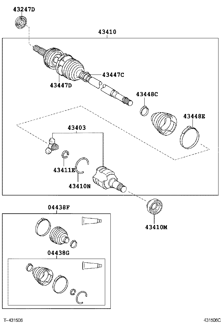  DYNA TOYOACE |  FRONT DRIVE SHAFT