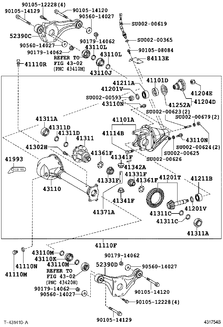  DYNA TOYOACE |  FRONT AXLE HOUSING DIFFERENTIAL