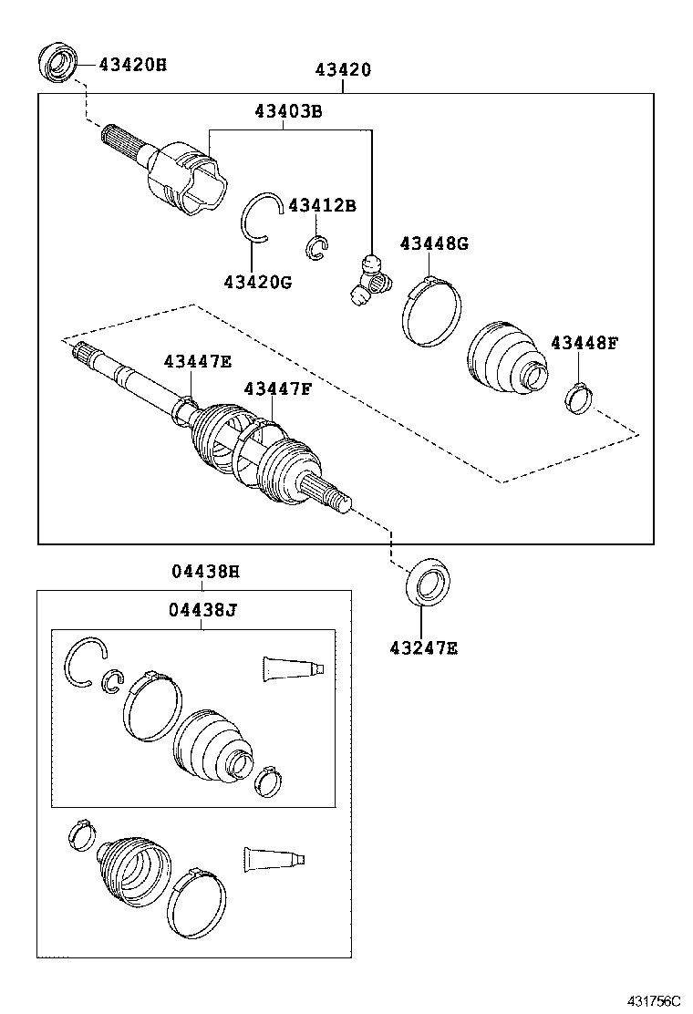  DYNA TOYOACE |  FRONT DRIVE SHAFT