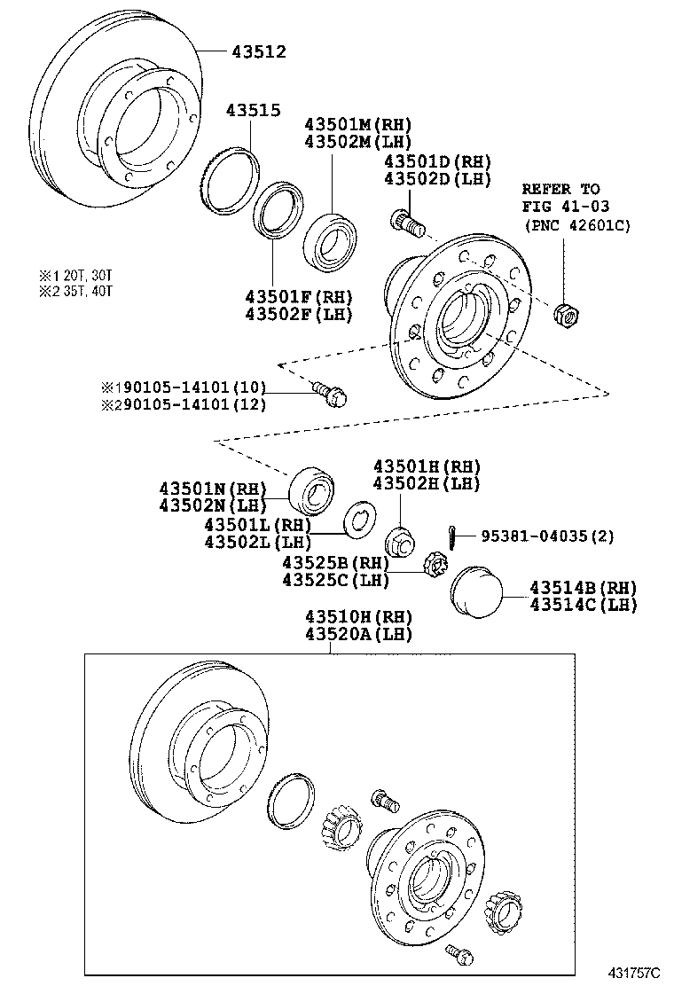  DYNA TOYOACE |  FRONT AXLE HUB