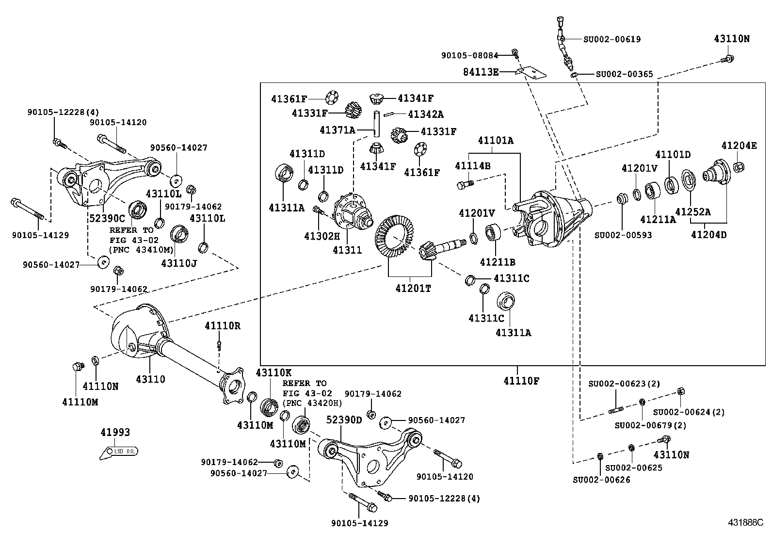  DYNA TOYOACE |  FRONT AXLE HOUSING DIFFERENTIAL