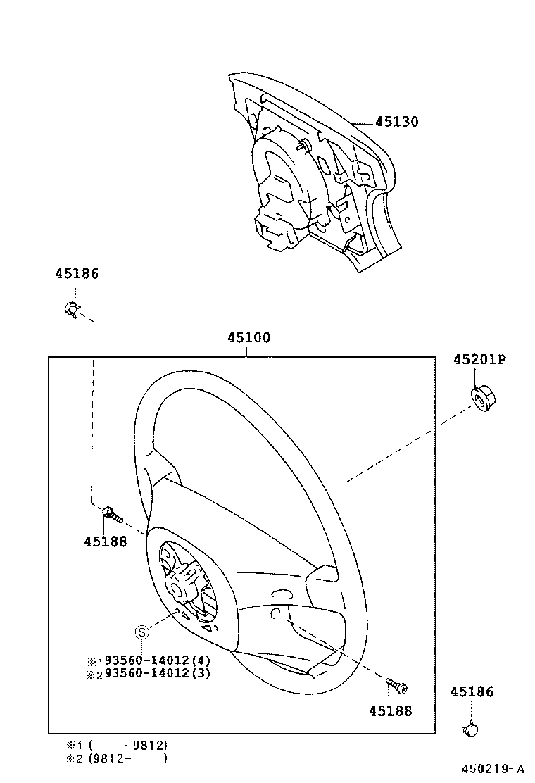  LITE TOWNACE NOAH V |  STEERING WHEEL