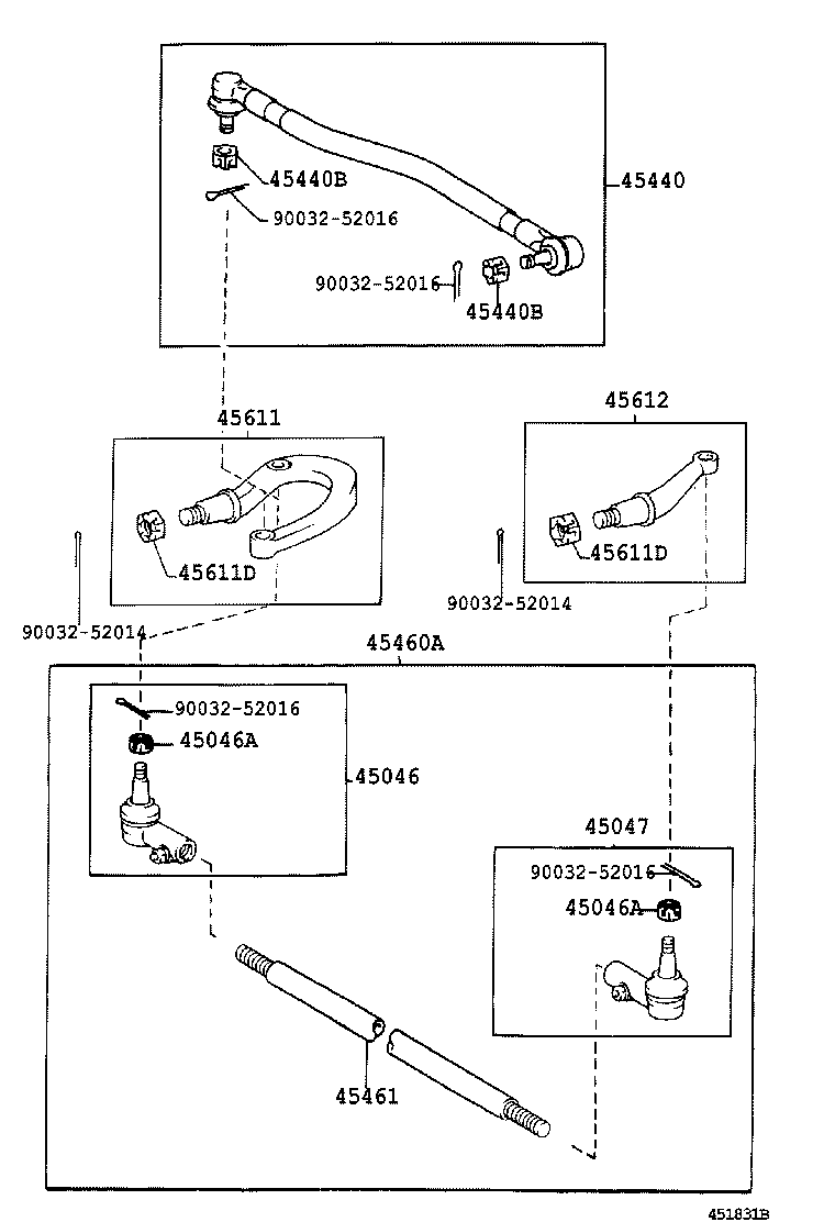  DYNA TOYOACE |  FRONT STEERING GEAR LINK