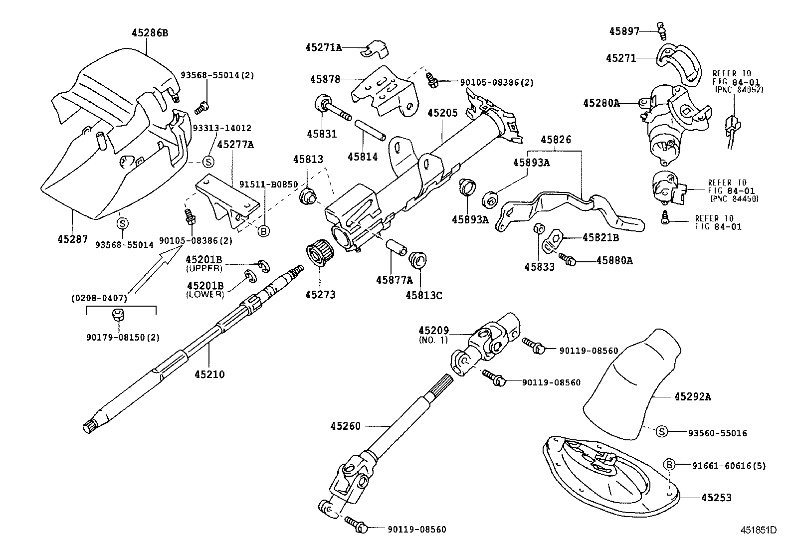 LITE TOWNACE |  STEERING COLUMN SHAFT