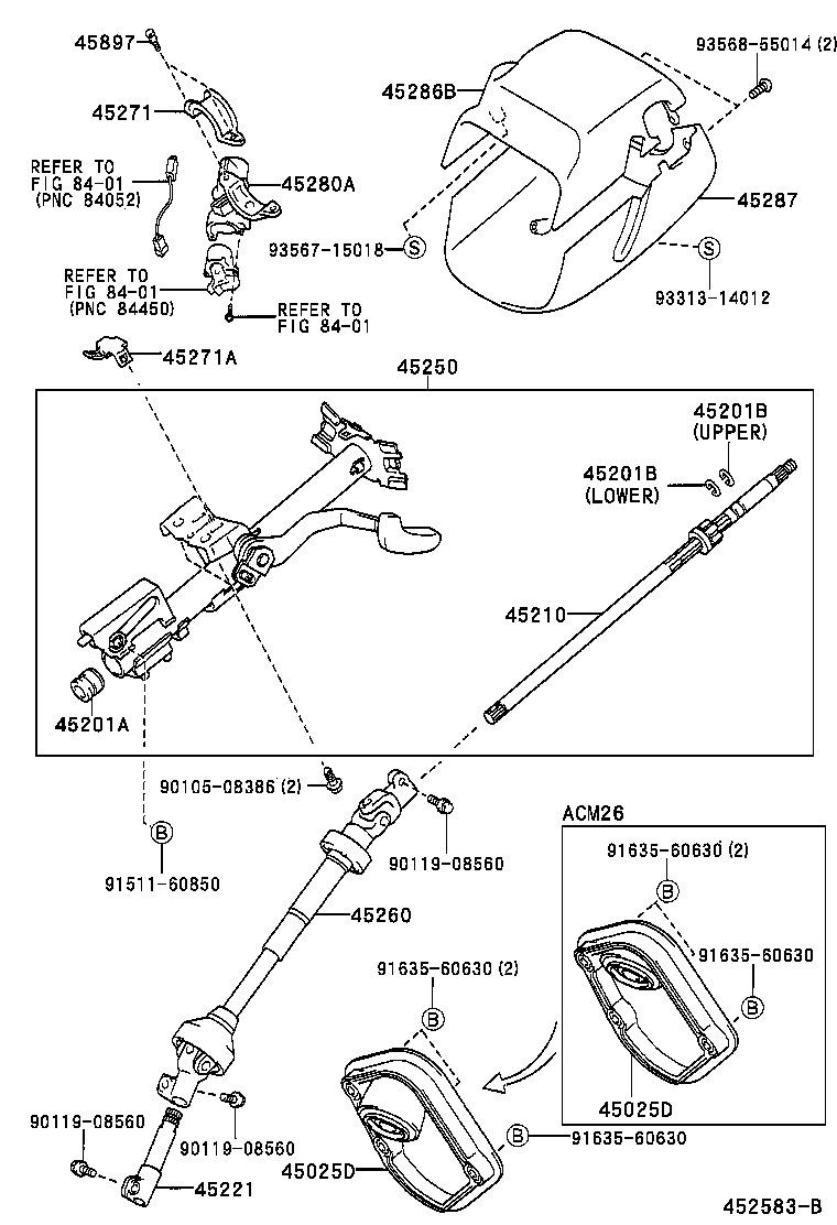  IPSUM |  STEERING COLUMN SHAFT