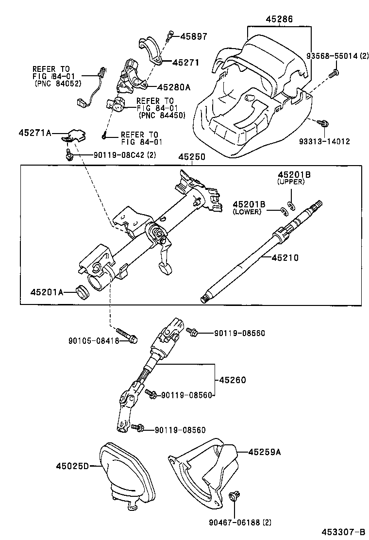  CALDINA |  STEERING COLUMN SHAFT