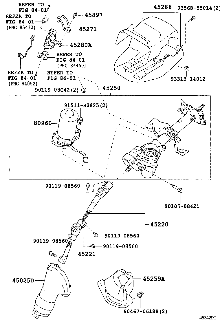  WISH |  STEERING COLUMN SHAFT